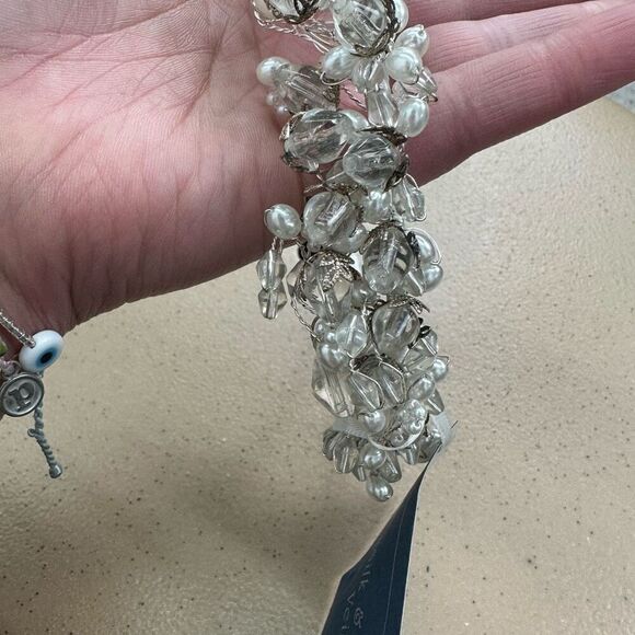 Silk & Lace Veils Women’s Clear and Solid White Multi Sizes Silver Tone Bridal H - Picture 7 of 7